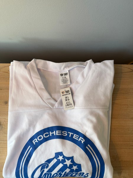 White Large Adult Unisex Jr. Amerks Jersey (New)