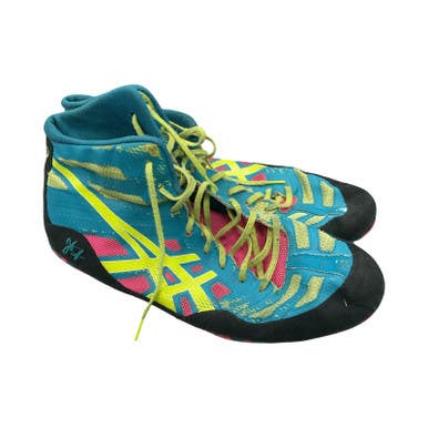 Used Asics Wrestling Shoes Royal Blue Youth 13.0 11859-S000026840