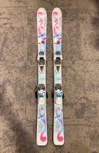 Volkl Chica 120cm Skis + Marker 4.5 Bindings