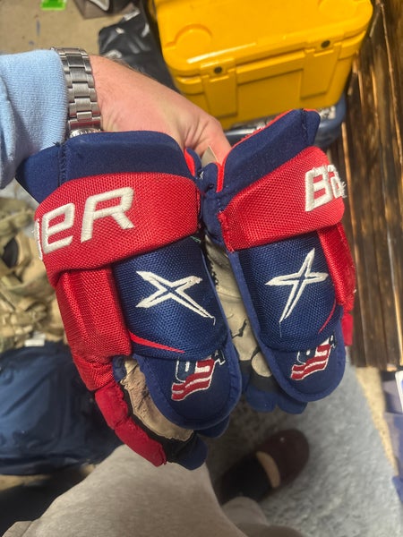Team USA Bauer Vapor Gloves 14" Pro Stock