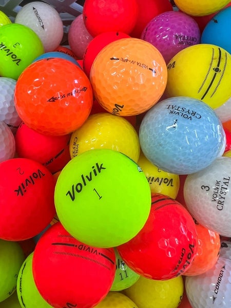 15 Premium AAA Volvik Colored Used Golf Balls....Vivid and Asst. Colors Included