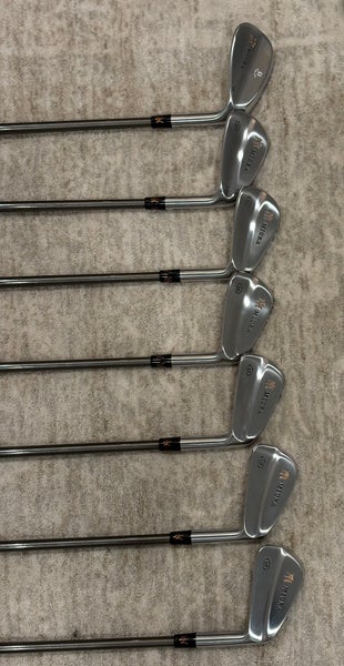 Miura MB-001, Steelfiber i95 Shafts, Iron Set (7 Clubs) #5 - #9, PW, GW (Used)