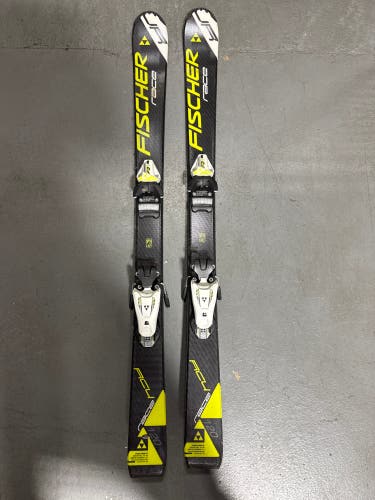 Kid's Fischer RC4 Race JR 120 cm Racing Skis With Fischer FJ4 Bindings (Used)