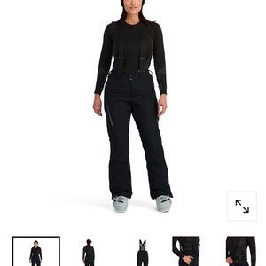 Black Women's Adult XL Spyder Tarantula Ski Pants (New)