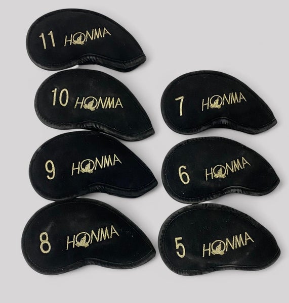 Golf Oversize Head Covers Honma Gold/Black Style 7 Pieces Set 5-11