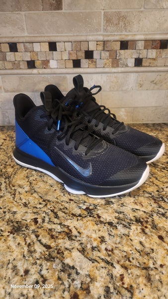 Nike LeBron Witness 4 Black/Blue Size 12  Almost like new only worn a few times
