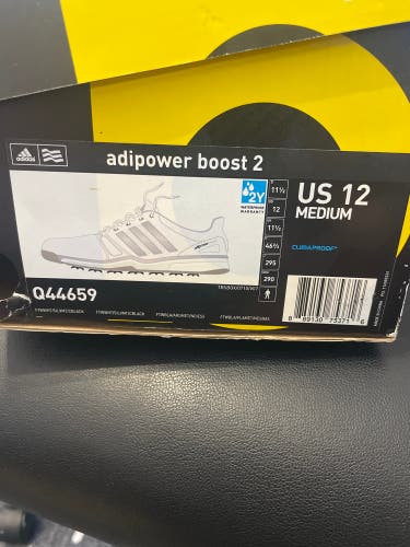 Men's Size M 12.0 (W 13.0) Adidas Adipower boost Golf Shoes (New)