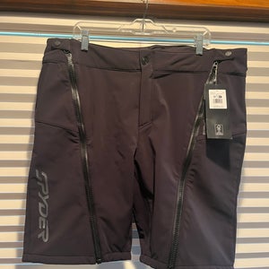 Spyder Race Shorts zip off black adult XLNew)
