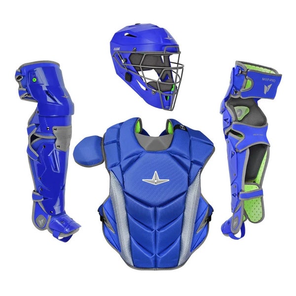 All Star MVP Pro Series Intermediate 13-15 Baseball Catchers Gear Set Royal Blue