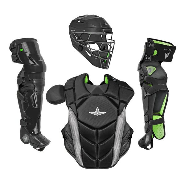 All Star MVP Pro Series Intermediate 13-15 Baseball Catchers Gear Set - Black