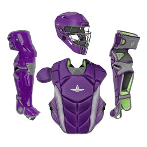 All Star MVP Pro Series Intermediate 13-15 Baseball Catchers Gear Set - Purple