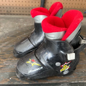 Nordica Super 0.1 Kids Ski Boots - Size 9.5 / Mondo 15.5 Used