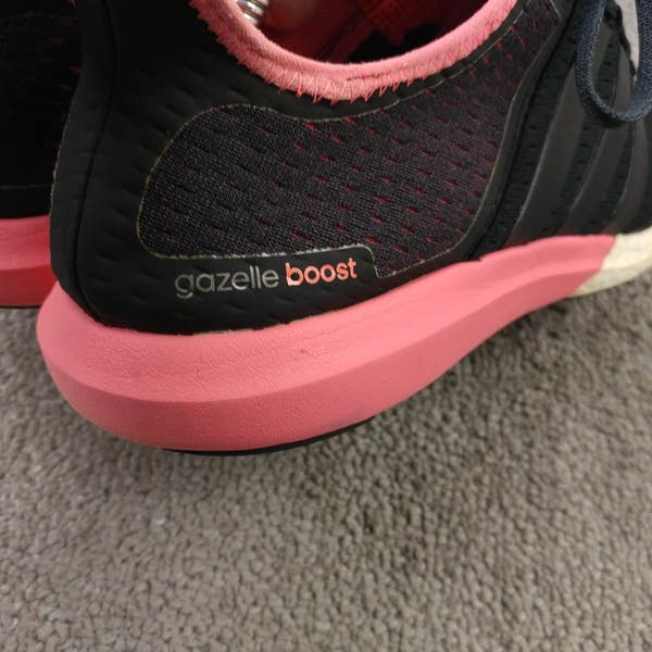 Adidas Gazelle Boost Womens Size 10 Running Shoes Black Pink Sneakers  B40737 | SidelineSwap | Buy and Sell on SidelineSwap