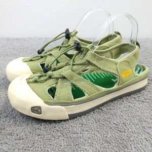 KEEN Coronado Vulcanized Taupe Canvas Fabric Fisherman Sandals Women Size 8