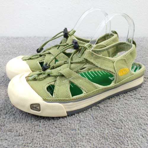 KEEN Coronado Vulcanized Taupe Canvas Fabric Fisherman Sandals Women Size 8
