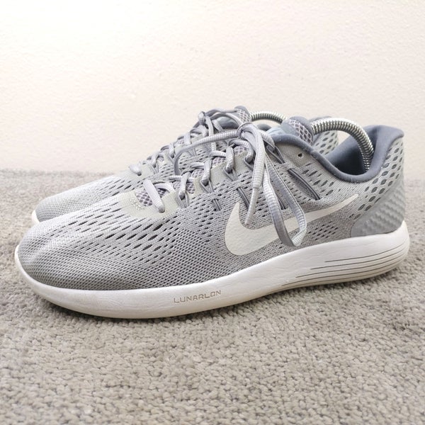 Nike Lunarglide 8 Womens Size 8 Running Shoes 843726-002 Gray NO INSOLES