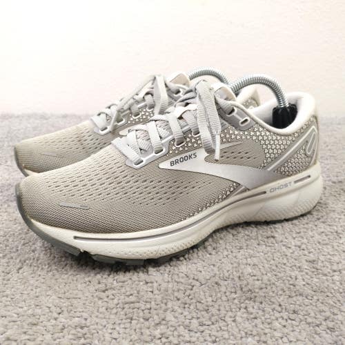 Brooks Ghost 14 Womens Size 6 Running Shoes Gray Sneakers Low Top 1203561B089