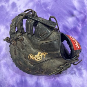 Black Rawlings Highlight Series RH First Base Baseball Glove 11.5" (Used)