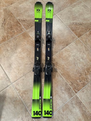 140 cm Volkl deacon jr Skis With Bindings (Used)