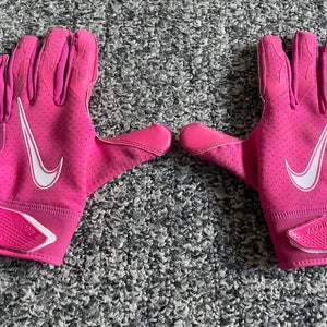 Nike Vapor Jet 6.0 Football Receiver Gloves Youth Large Pink USED