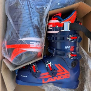 New Lange RX 130 LV 25.5 Racing Ski Boots Stiff Flex (New)