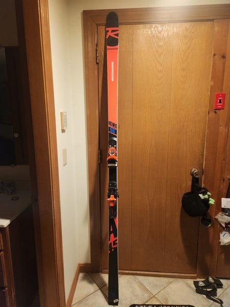 Men's Rossignol Hero FIS SG 212 cm Racing Skis With Bindings Max Din 18
