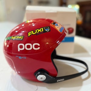 Unisex Medium POC Skull Orbic X Spin Helmet (Used) FIS Legal with chin guard