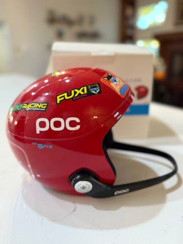 Unisex Medium POC Skull Orbic X Spin Helmet (Used) FIS Legal with chin guard