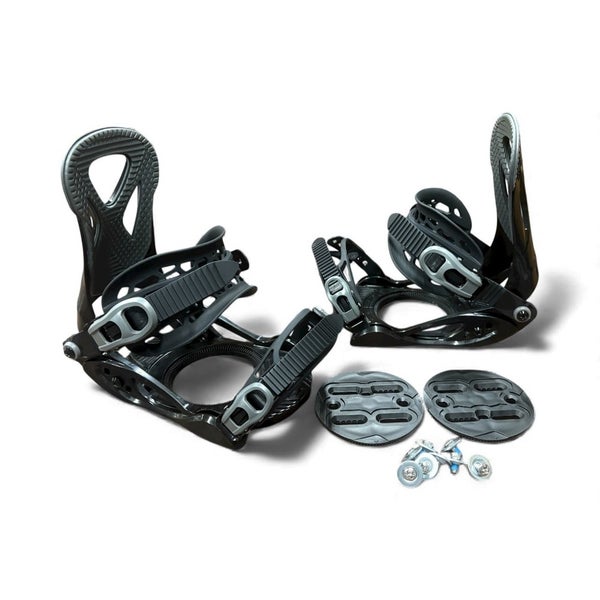 2025-26 ALTITUDE "JR RIPPER" SNOWBOARD BINDINGS 4x4 BURTON 3D SIZES: 3-6 (BLACK)