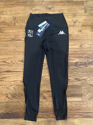 Kappa Black Medium Women's Baselayer Pants (New)