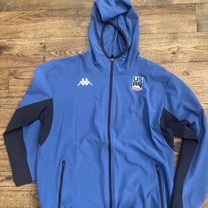 US Ski Team Kappa Blue Adult Unisex Large Windbreaker Jacket