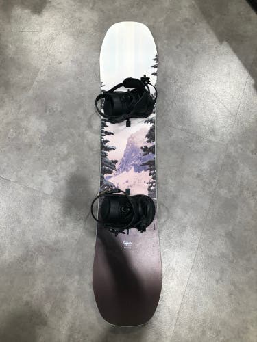 2023 Girl's 130cm Burton Feelgood Snowboard | Union Cadet Bindings Used)
