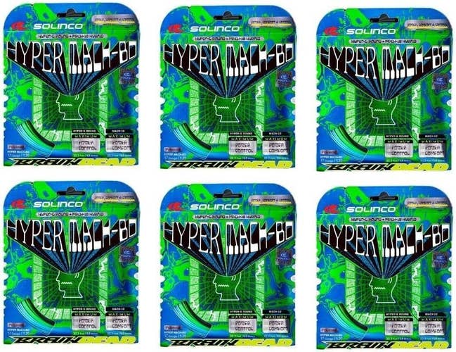 Solinco x Brain Dead *Hybrid* Hyper-G Round 17G - Mach 10 17G Tennis String-6...
