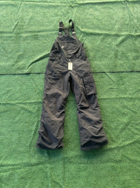 Black Youth Large Volcom Barkley Ins Bibs