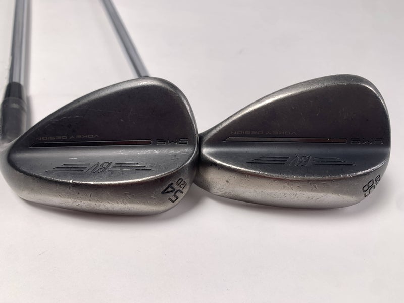 Titleist Vokey SM9 Jet Black Premium Wedge Set 54* 12 | 58* 12 Project X Mens RH