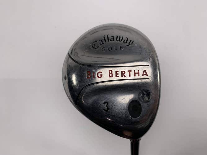 Callaway Big Bertha 2004 3 Fairway Wood 15* RCH 75w Regular RH Midsize Grip