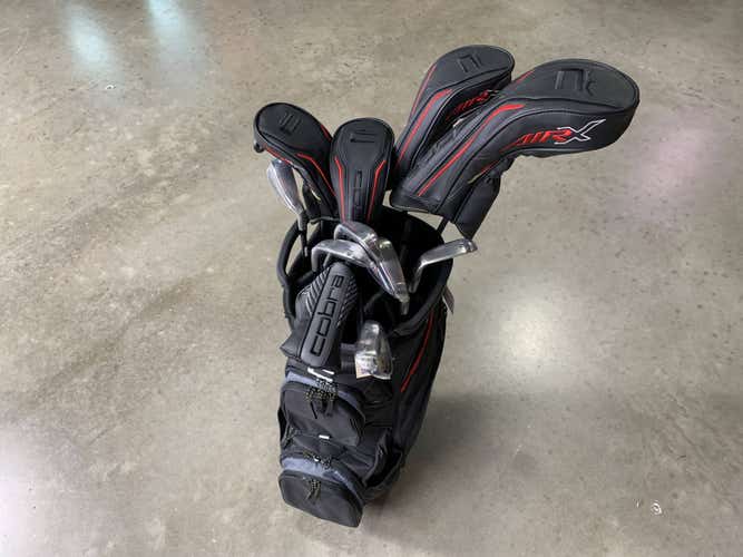 Cobra Air X 2023 Club Set Driver 3W 4H-5H 6-PW SW Putter 45g Senior RH HC +Bag