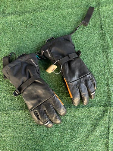 Black Large Adult Unisex Mountain Hardwear GoreTex Gloves