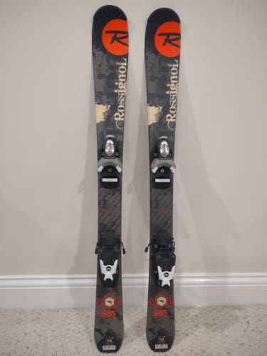 100cm Rossignol S65 Jr Freeride Skis with Bindings DIN 0.5-4.5 (Used)