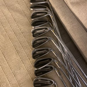 Ping G25 Right Handed Iron Set Stiff Flex 3-PW, SW, LW, UW, *yellow dot (11 clubs)