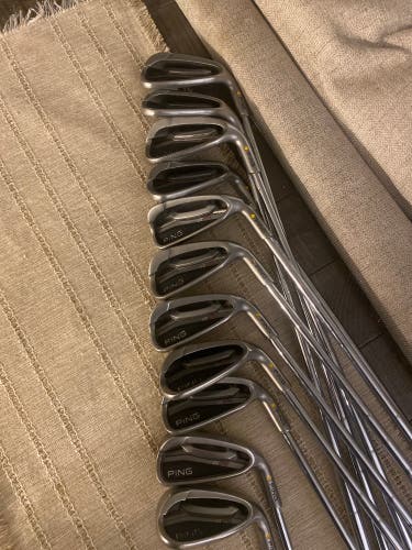 Ping G25 Right Handed Iron Set Stiff Flex 3-PW, SW, LW, UW, *yellow dot (11 clubs)