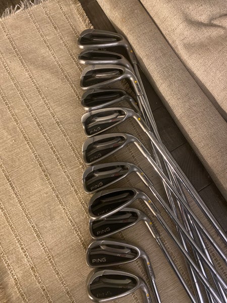 Ping G25 Right Handed Iron Set Stiff Flex 3-PW, SW, LW, UW, *yellow dot (11 clubs)