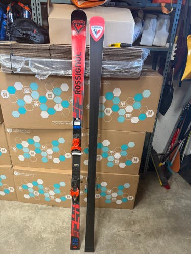 2024 Rossignol Hero Athlete GS 185 cm Racing Skis With Bindings Max Din 15 (New)