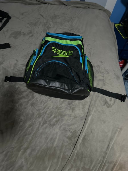 Speedo swim bag 65 L turquoise and lime green