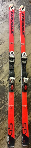 Stockli 195 cm Racing Skis With Bindings (U16 SG ski)