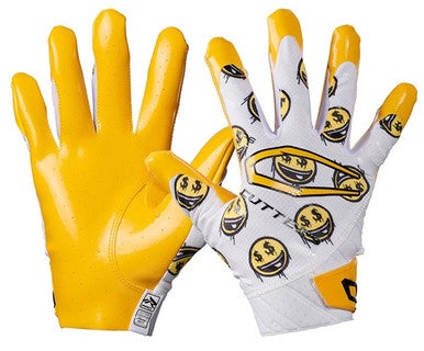 Used Cutters REV PRO 6.0 FB Gloves Gold And White SM 11835-S000200199