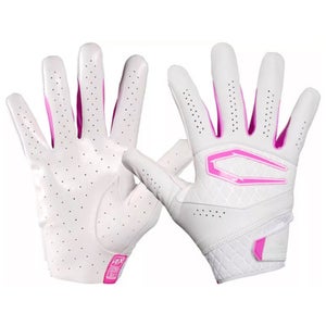 Used Cutters REV X FB Gloves White And Pink MD 11835-S000200227