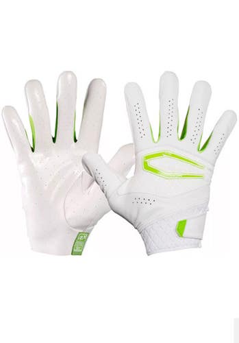 Used Cutters REV X FB Gloves White And Green LG 11835-S000200232