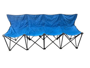 Used 4 PERSON SIDELINE BENCH FB Field Marker Royal Blue 11835-S000200259