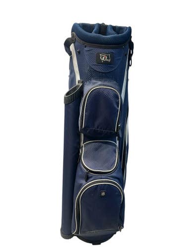Used RJ Sports CART BAG Mens Cart Bag Navy And White 11835-S000200666